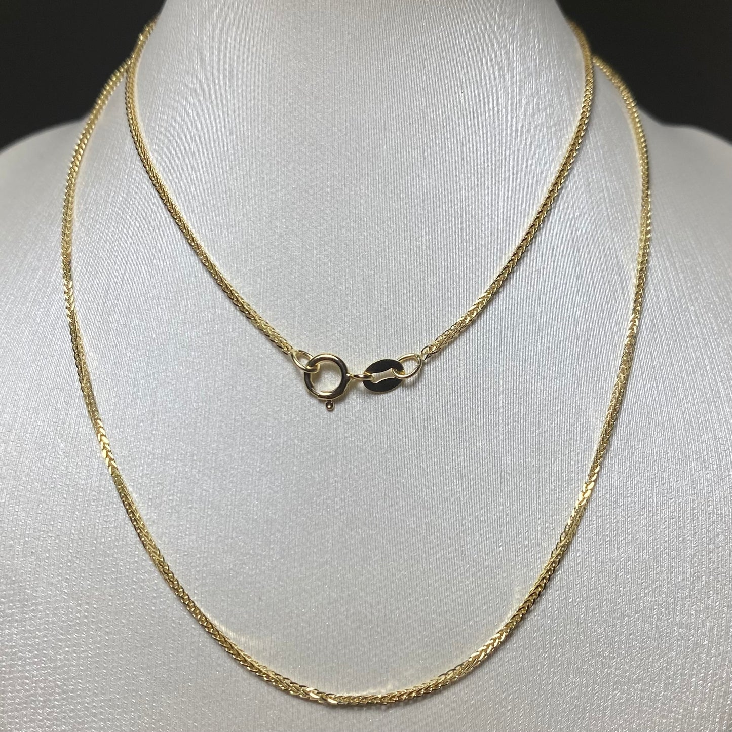 Cadena Espiga en oro 18k